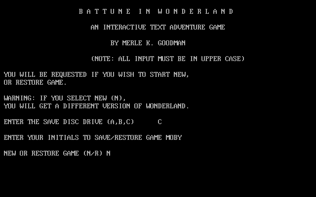 Game cover: Battune in Wonderland