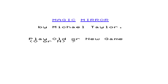 Game cover: Magic Mirror
