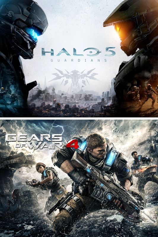 Game cover: Gears of War 4 and Halo 5: Guardians Bundle
