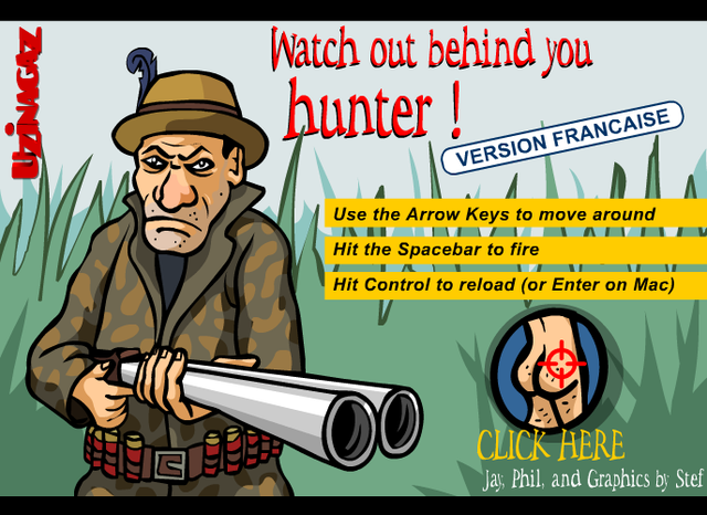 Game cover: Watch out behind you hunter!
