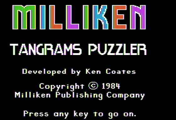 Game cover: Tangrams Puzzler