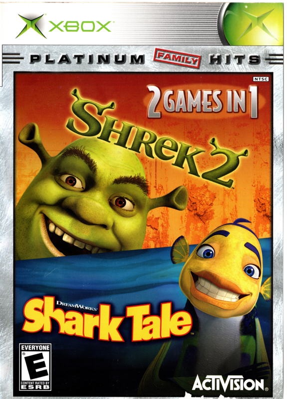 Game cover: 2 Games in 1: Shrek 2 / Shark Tale