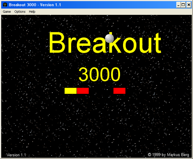 Game cover: Breakout 3000