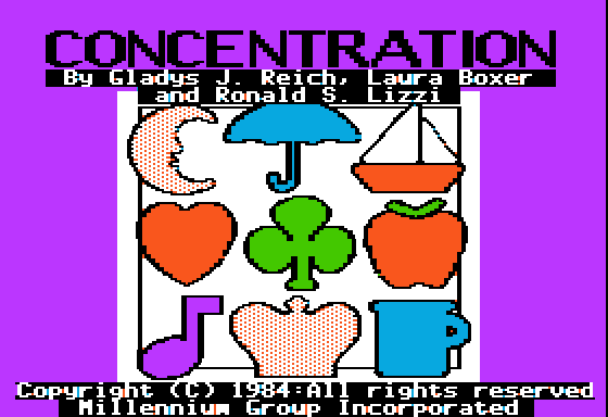 Game cover: Concentration