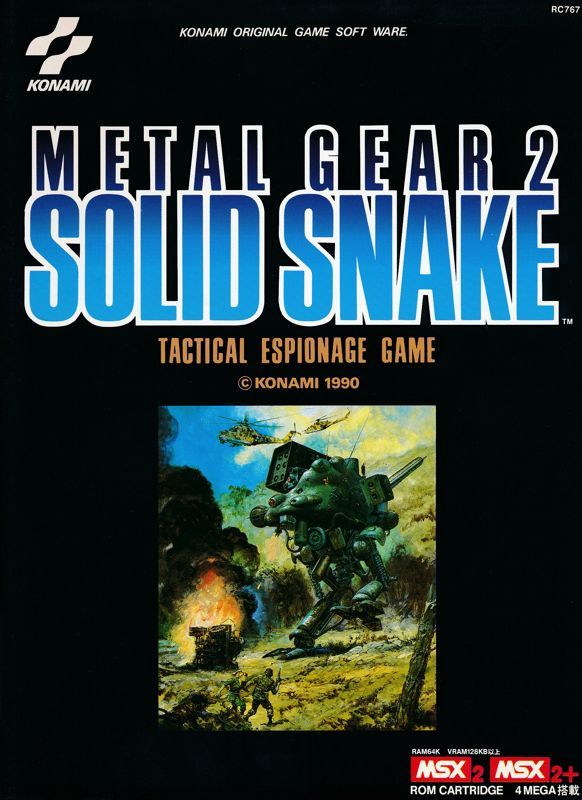 Game cover: Metal Gear 2: Solid Snake