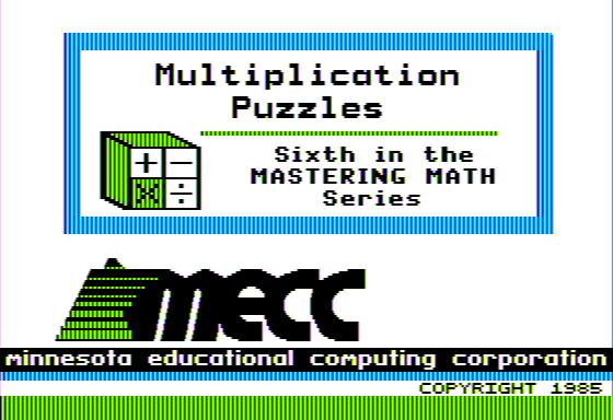 Game cover: Multiplication Puzzles