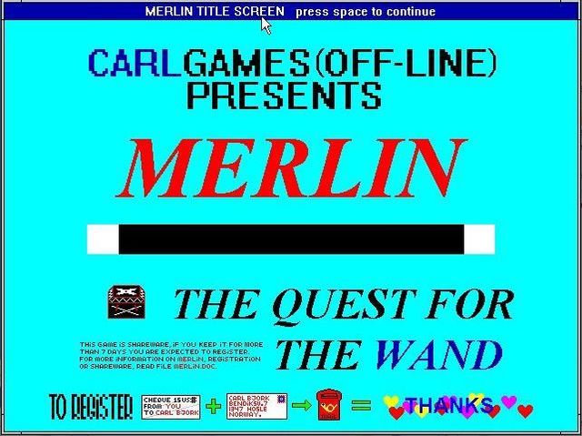 Game cover: Merlin: Quest for the Wand