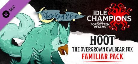 Game cover: Idle Champions of the Forgotten Realms: Hoot the Overgrown Owlbear Fox Familiar Pack