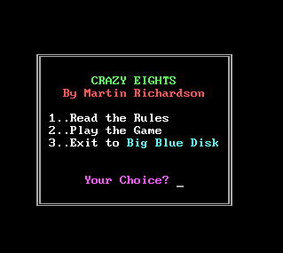 Game cover: Crazy Eights
