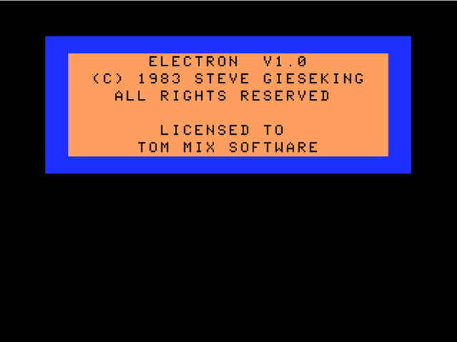 Game cover: Electron