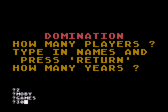 Game cover: Domination