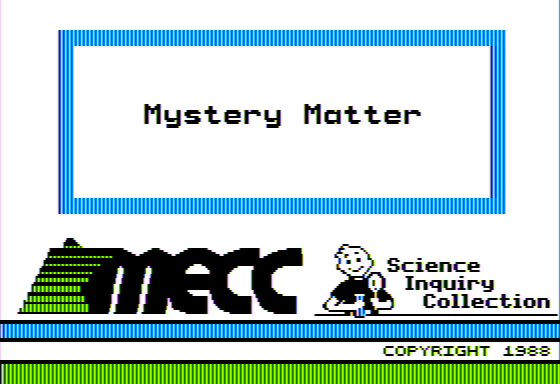 Game cover: Mystery Matter