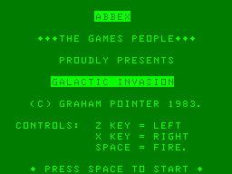 Game cover: Galactic Invasion
