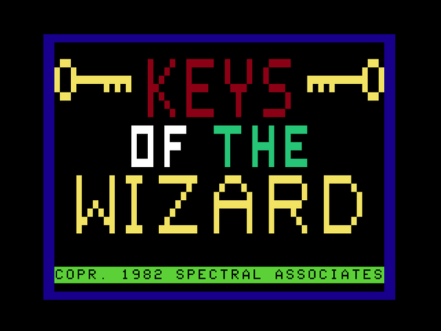 Game cover: Keys of the Wizard