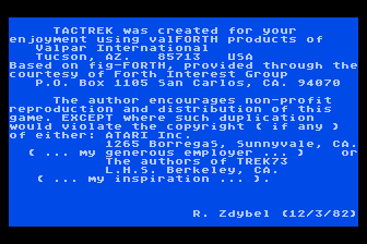 Game cover: Tact Trek