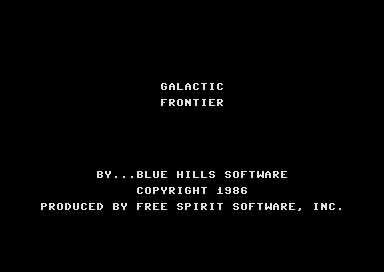 Game cover: Galactic Frontier