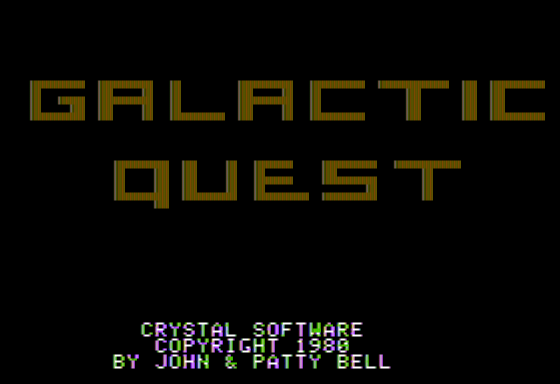 Game cover: Galactic Quest