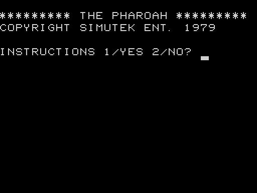 Game cover: Pharaoh
