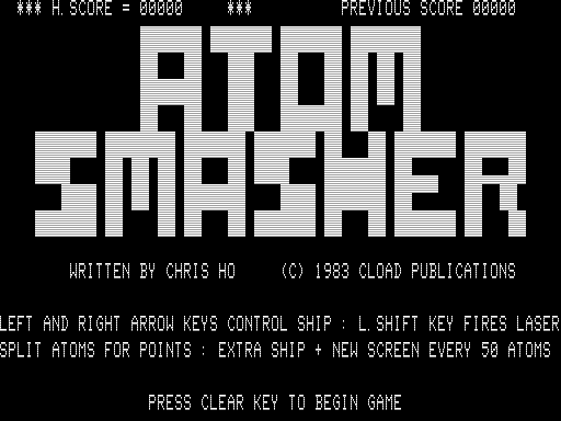 Game cover: Atom Smasher