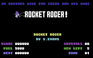 Game cover: Rocket Roger
