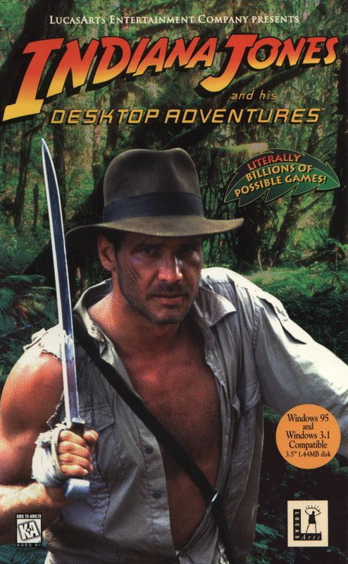 Game cover: Indiana Jones and his Desktop Adventures