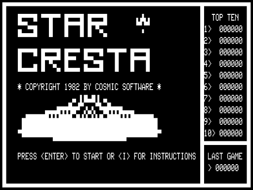 Game cover: Star Cresta