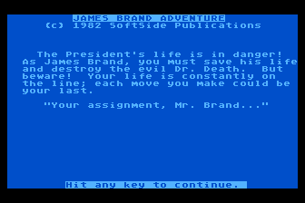 Game cover: James Brand Adventure