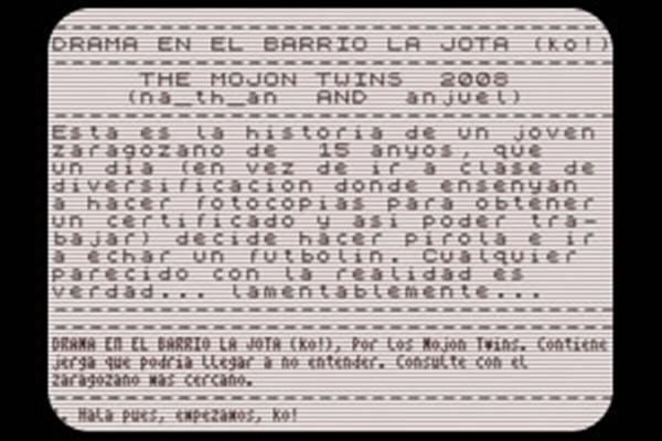 Game cover: Drama en el barrio La Jota: ¡Co!