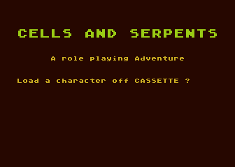 Game cover: Cells & Serpents