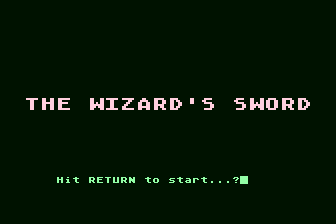 Game cover: The Wizard's Sword