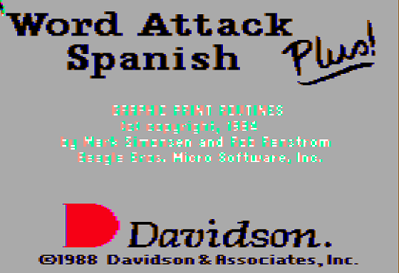 Game cover: Word Attack Spanish Plus!
