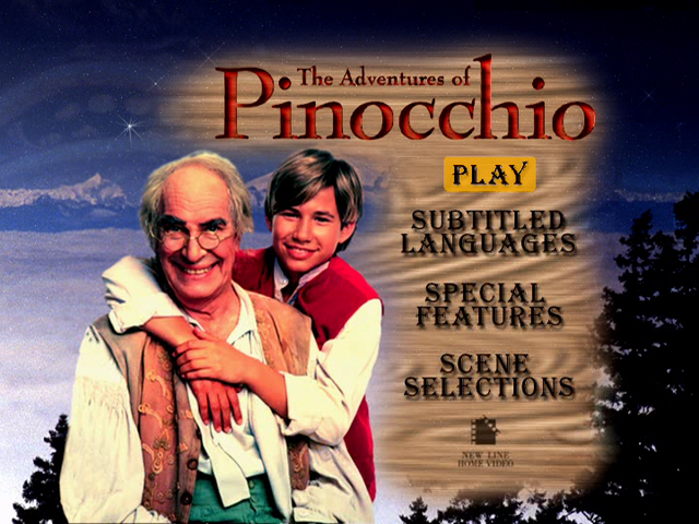 Game cover: The Adventures of Pinocchio