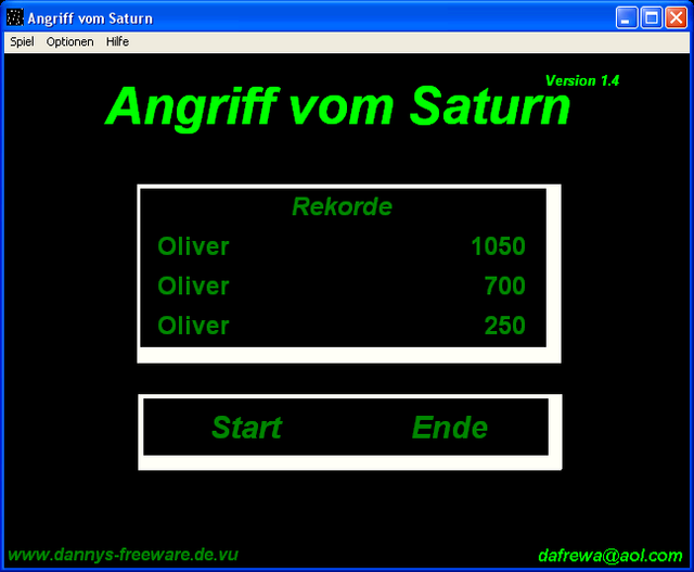 Game cover: Angriff vom Saturn
