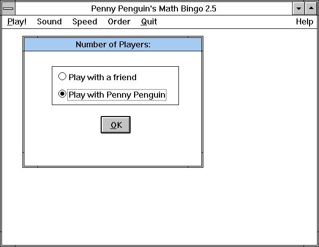 Game cover: Penny Penguin's Math Bingo