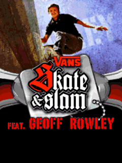 Game cover: Vans Skate & Slam feat. Geoff Rowley
