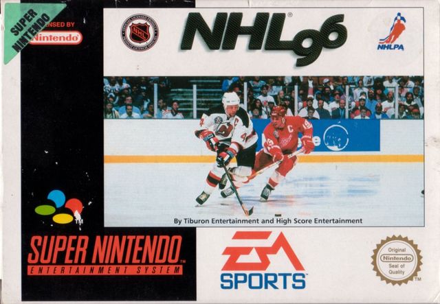 Game cover: NHL 96