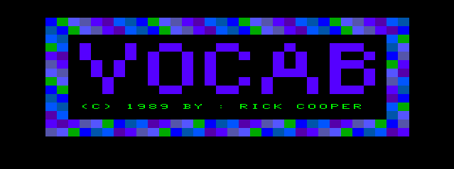 Game cover: Vocab