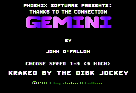 Game cover: Gemini