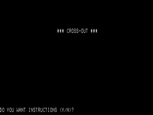 Game cover: Cross-Out