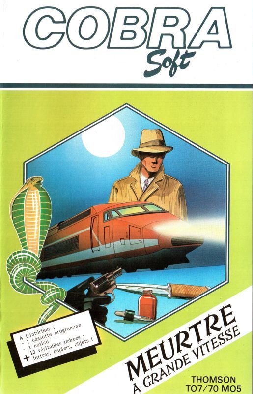 Game cover: Meurtre a Grande Vitesse