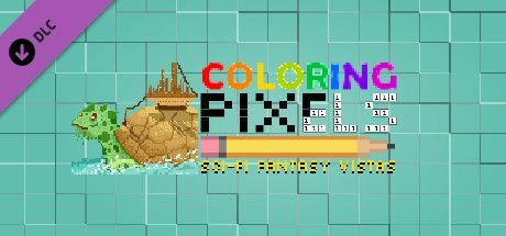 Game cover: Coloring Pixels: Sci-Fi Fantasy Vistas