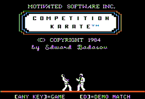 Game cover: Competition Karate