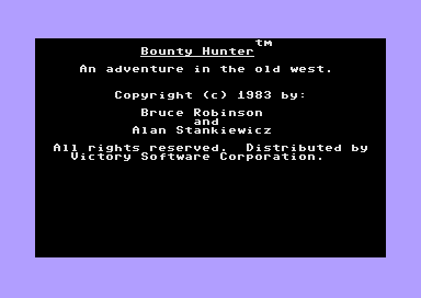 Game cover: Bounty Hunter