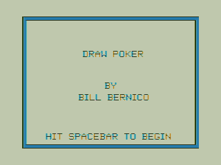 Game cover: Draw Poker