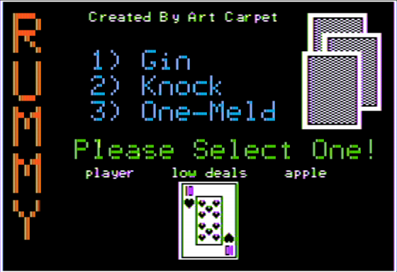 Game cover: Computer Gin Rummy