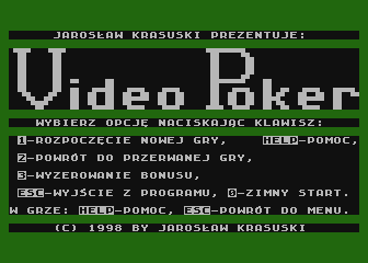Game cover: Video Poker