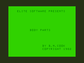 Game cover: Body Parts