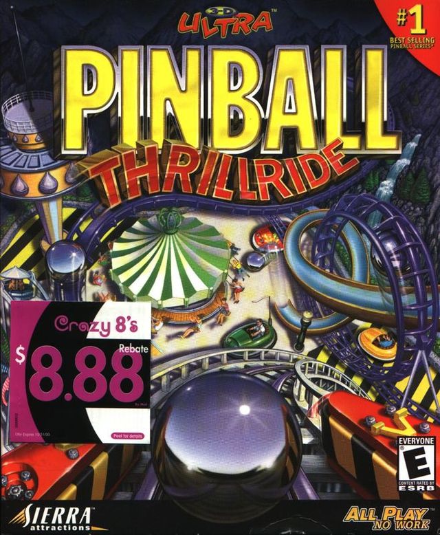 Game cover: 3-D Ultra Pinball: Thrillride