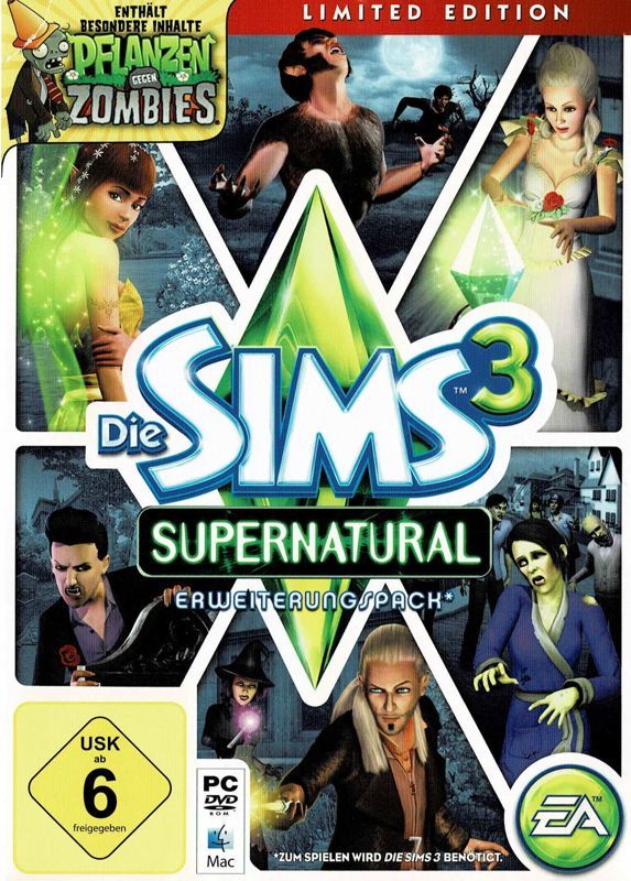 Game cover: The Sims 3: Supernatural (Limited Edition)