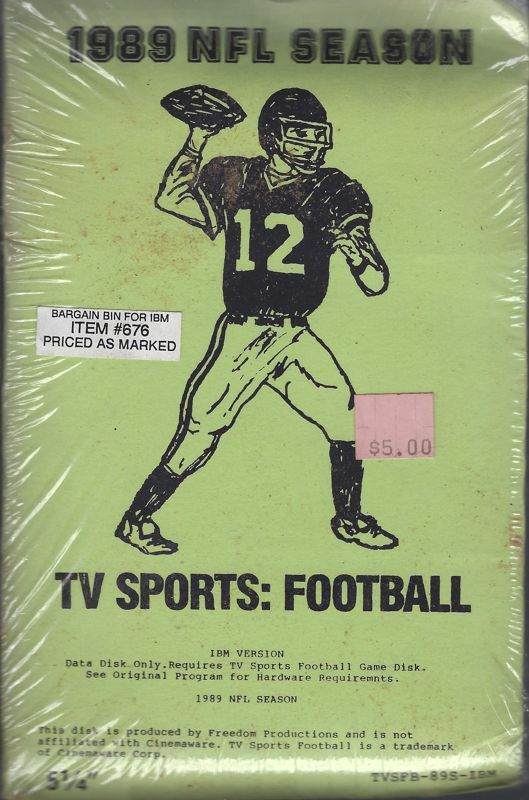 Game cover: TV Sports: Football - 1989 NFL Season
